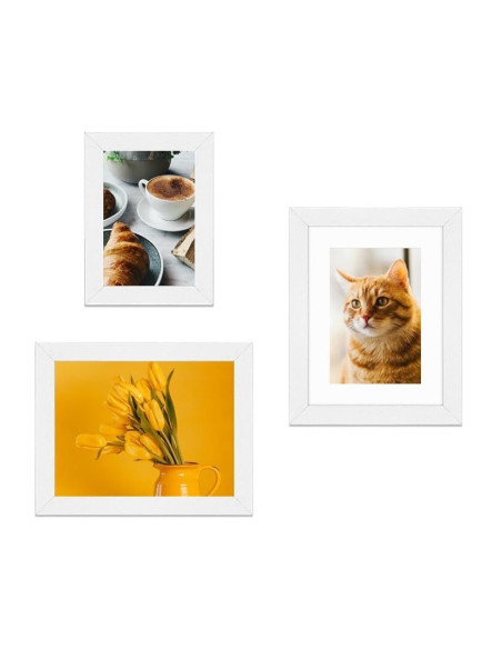 Set 7 Rame Foto Lobome (4+3 GRATUIT) Negru | MDF, Modern