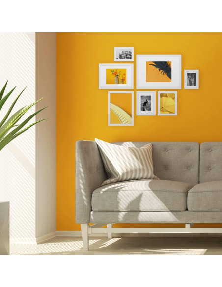 Set 7 Rame Foto Lobome (4+3 GRATUIT) Negru | MDF, Modern